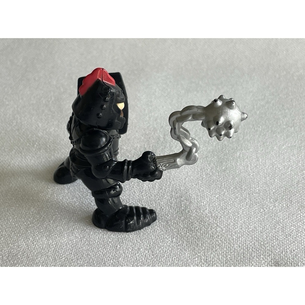 1994 Fisher Price Great Adventures Castle Black Knight Armor Mace Action Figure - Picture 7 of 9